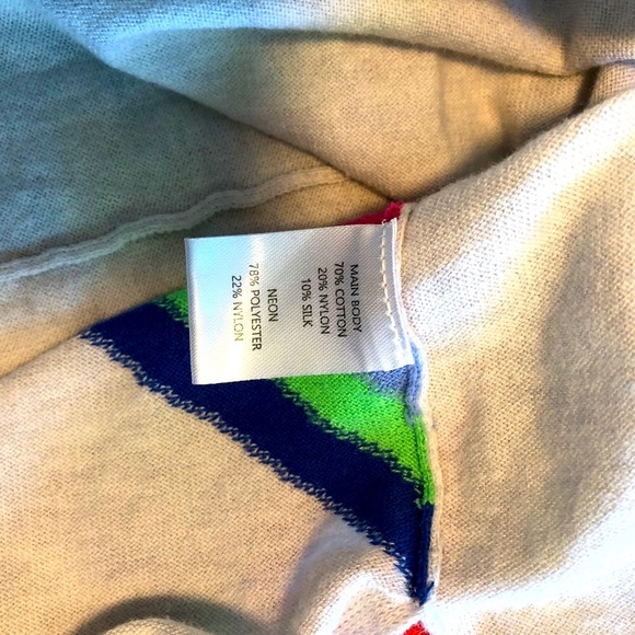 SOLD! WISPR V-neck Sweater fun neon colors - Picture 6 of 10